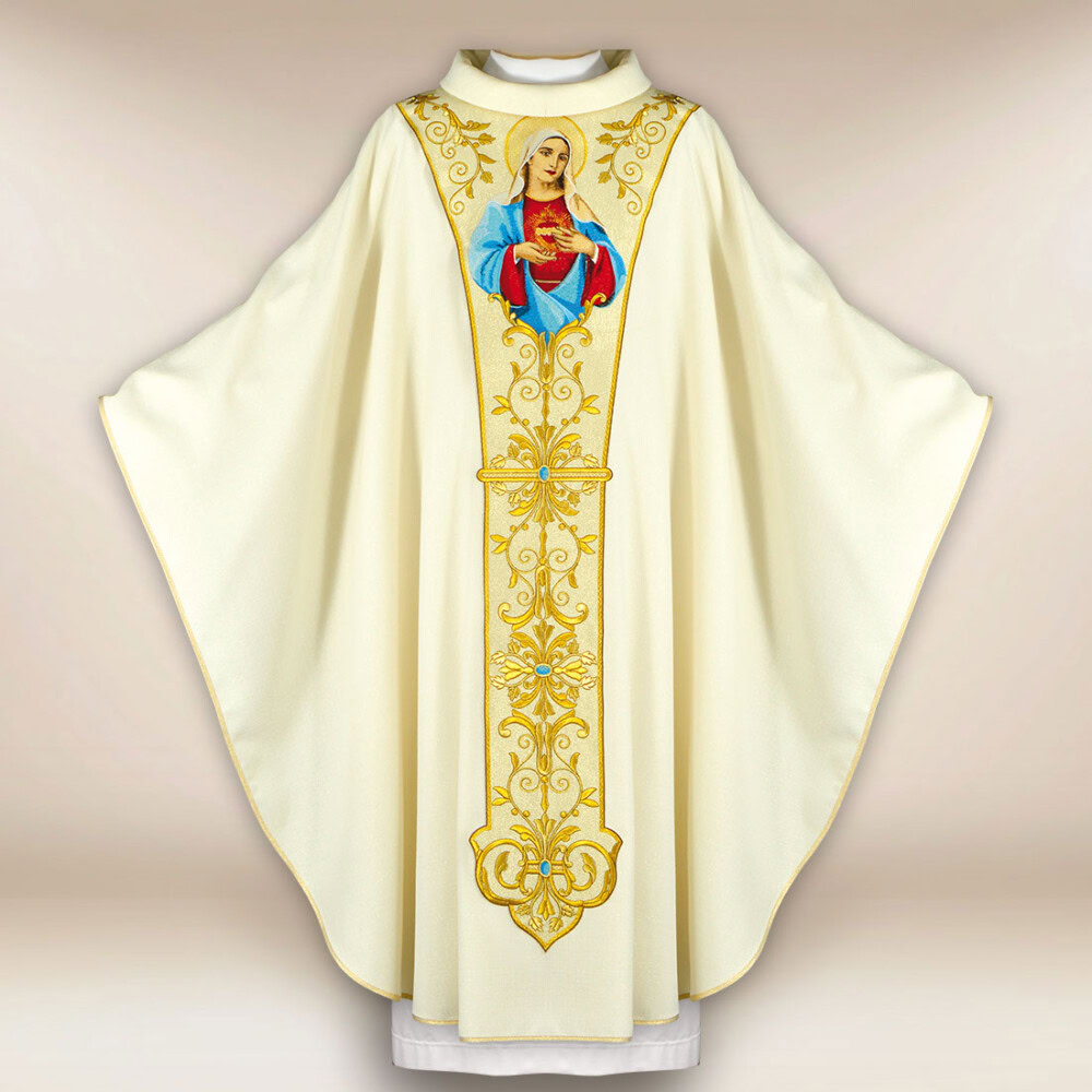 Ornat haftowany “Serce Maryi”