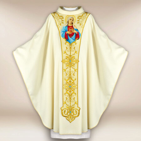 Ornat haftowany "Serce Maryi"