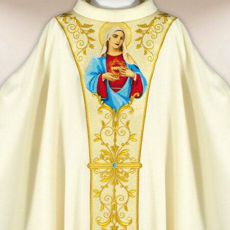 Ornat haftowany “Serce Maryi”