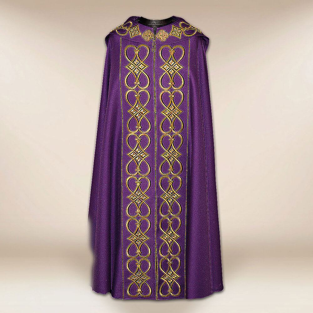 Kapa haftowana fioletowa IHS