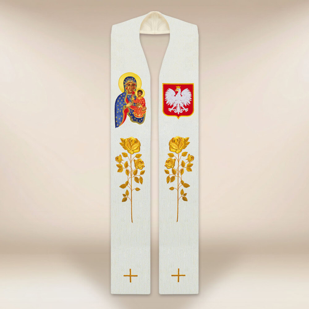 Stuła haftowana Patriotyczna Stuła haftowana Patriotyczna
