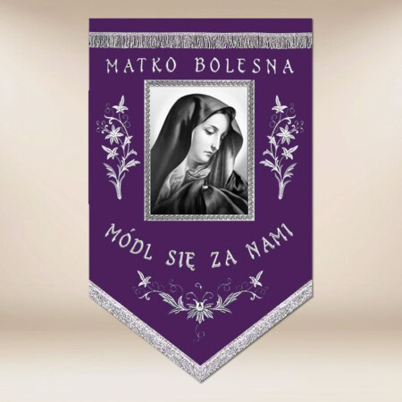 Chorągiew żałobna "Matka Boża"