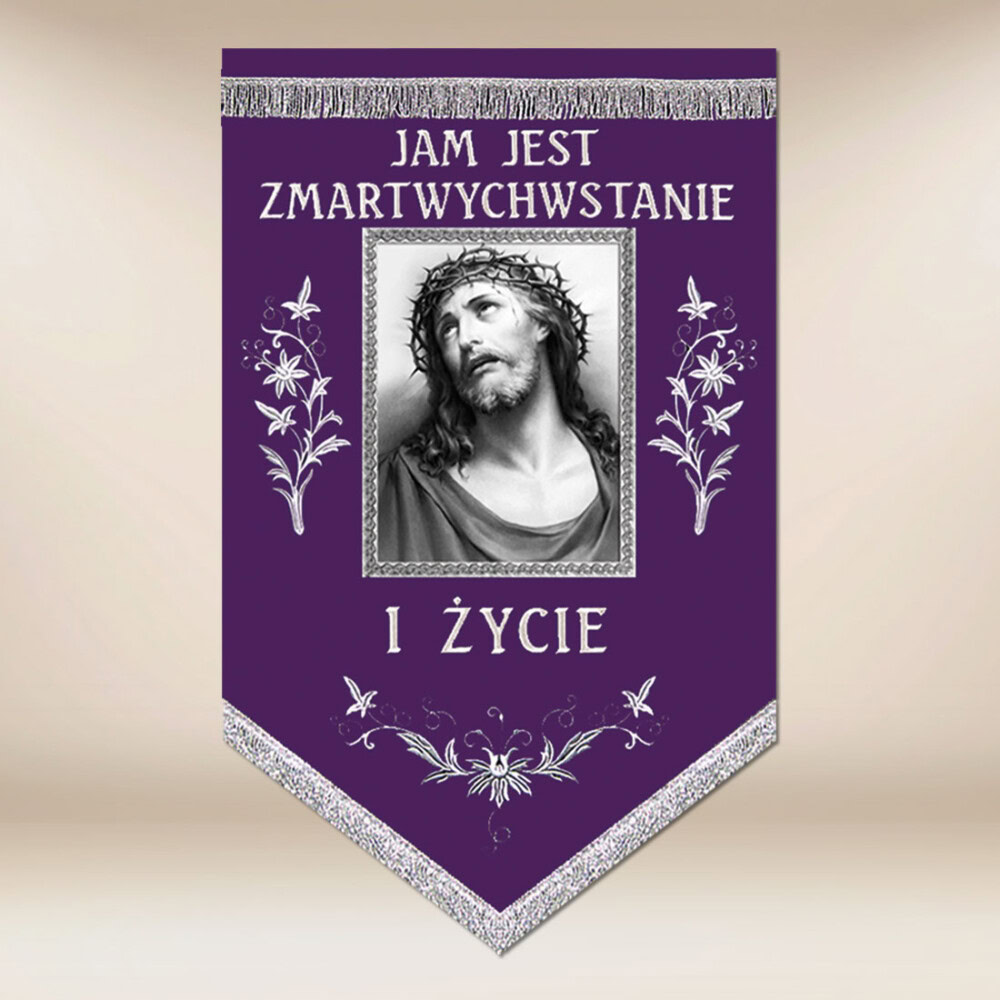 Chorągiew Żałobna Jezus Cierpiący