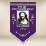Chorągiew Żałobna Jezus Cierpiący