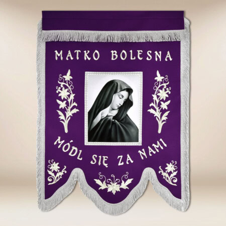 Chorągiew żałobna "Matka Boża"