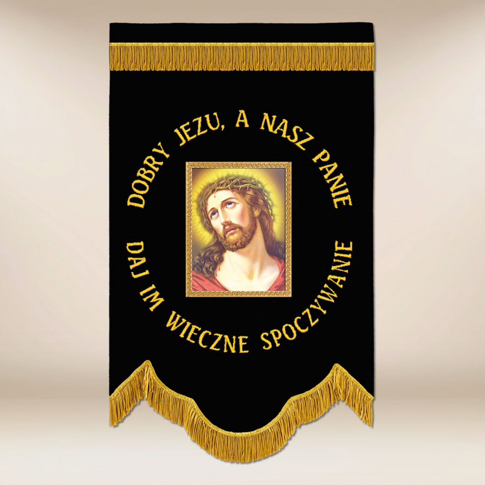 Chorągiew Żałobna Jezus Cierpiący