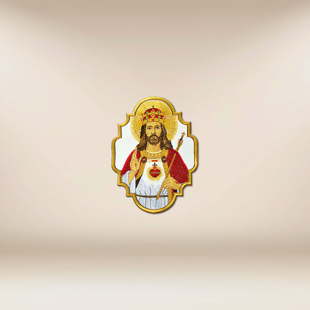 Aplikacja haftowana Chrystus Król