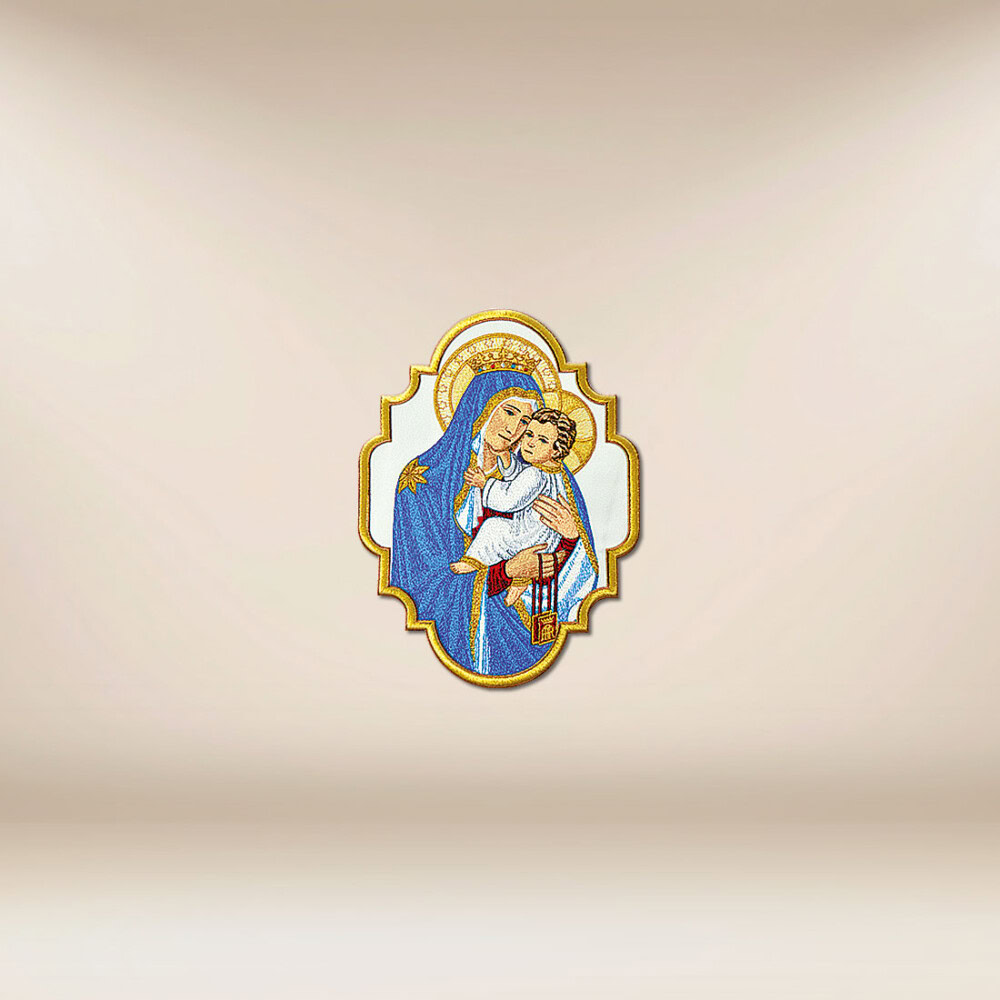 Aplikacja haftowana Matka Boża Szkaplerzna