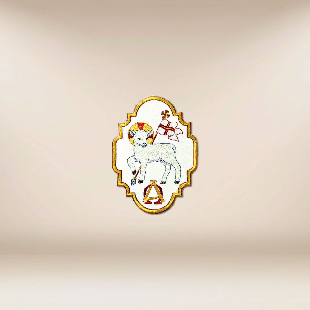 Aplikacja haftowana "Baranek Boży "