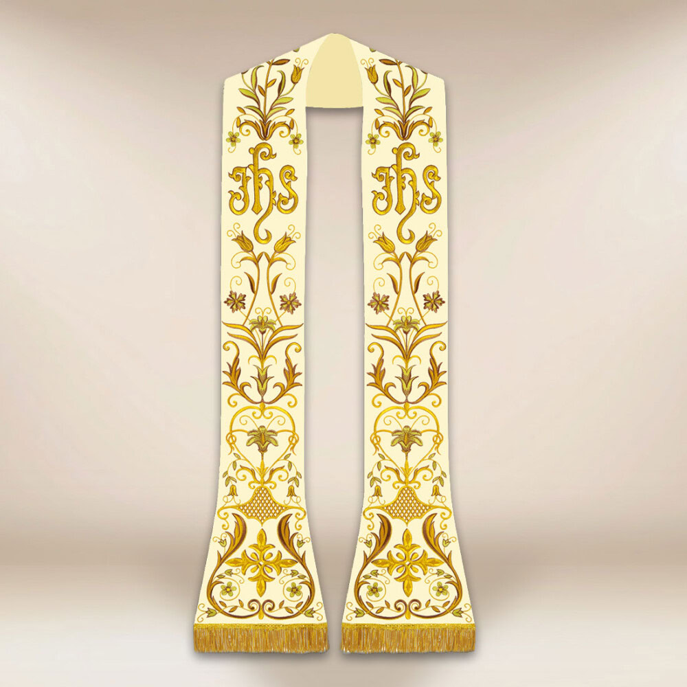 Stuła haftowana rzymska “Angelus”