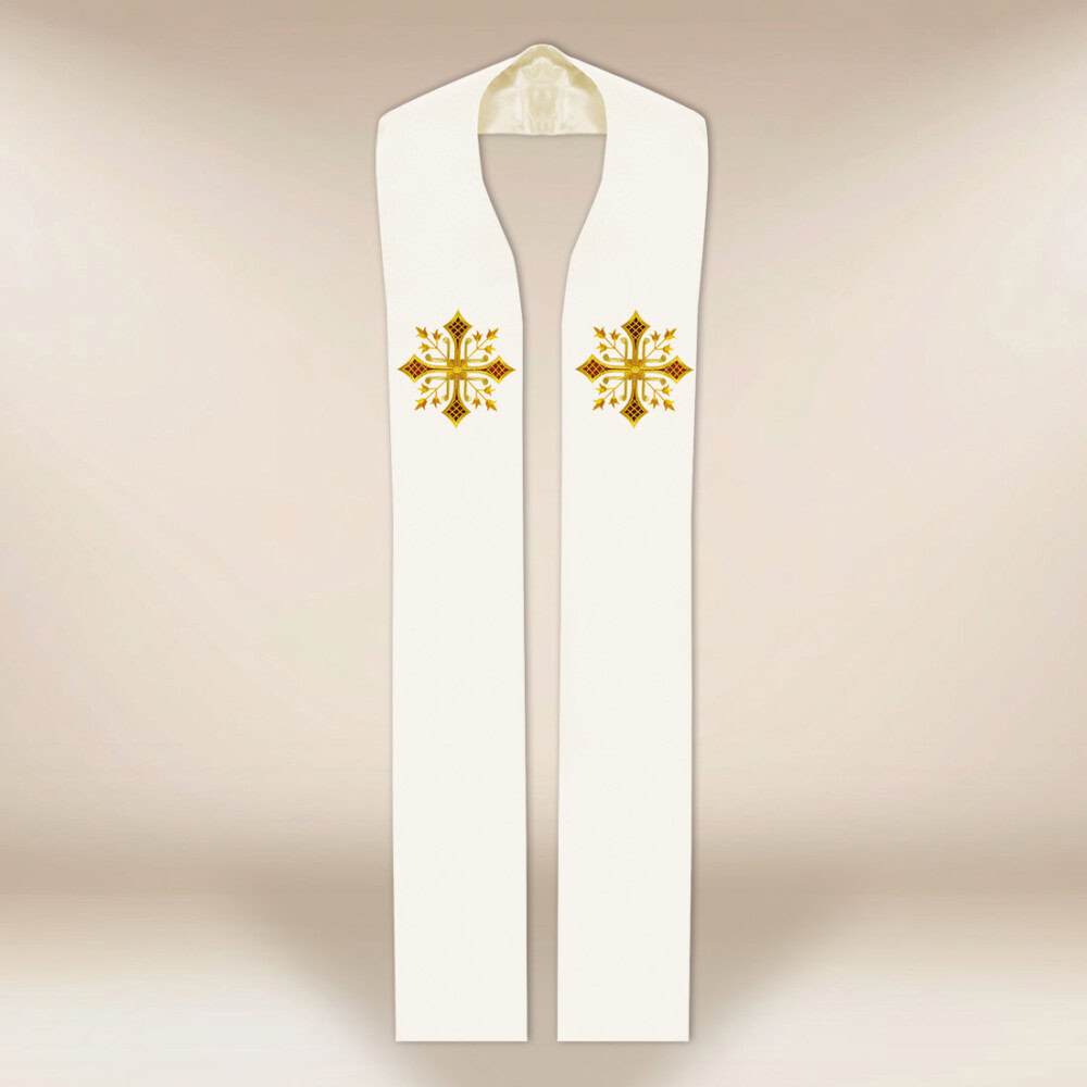 Stuła haftowana “Deo”