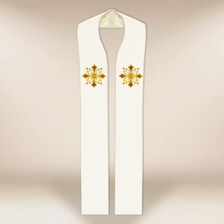 Stuła haftowana "Deo"