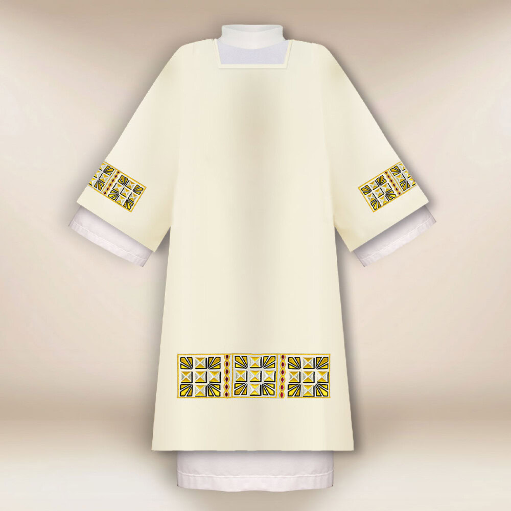 Dalmatyka haftowana liturgiczna dla diakona