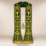 Stuła haftowana rzymska na pluszu “Kielich”