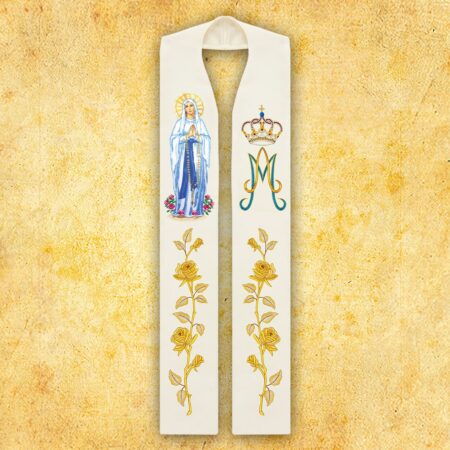 Stuła haftowana "Madonna di Lourdes"