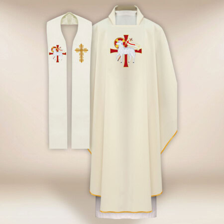 Komplet ornat i stuła "Baranek"