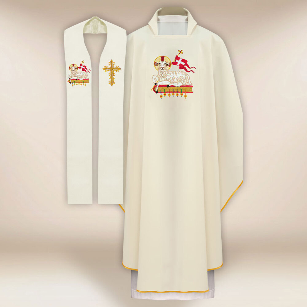 Komplet ornat i stuła “Baranek”