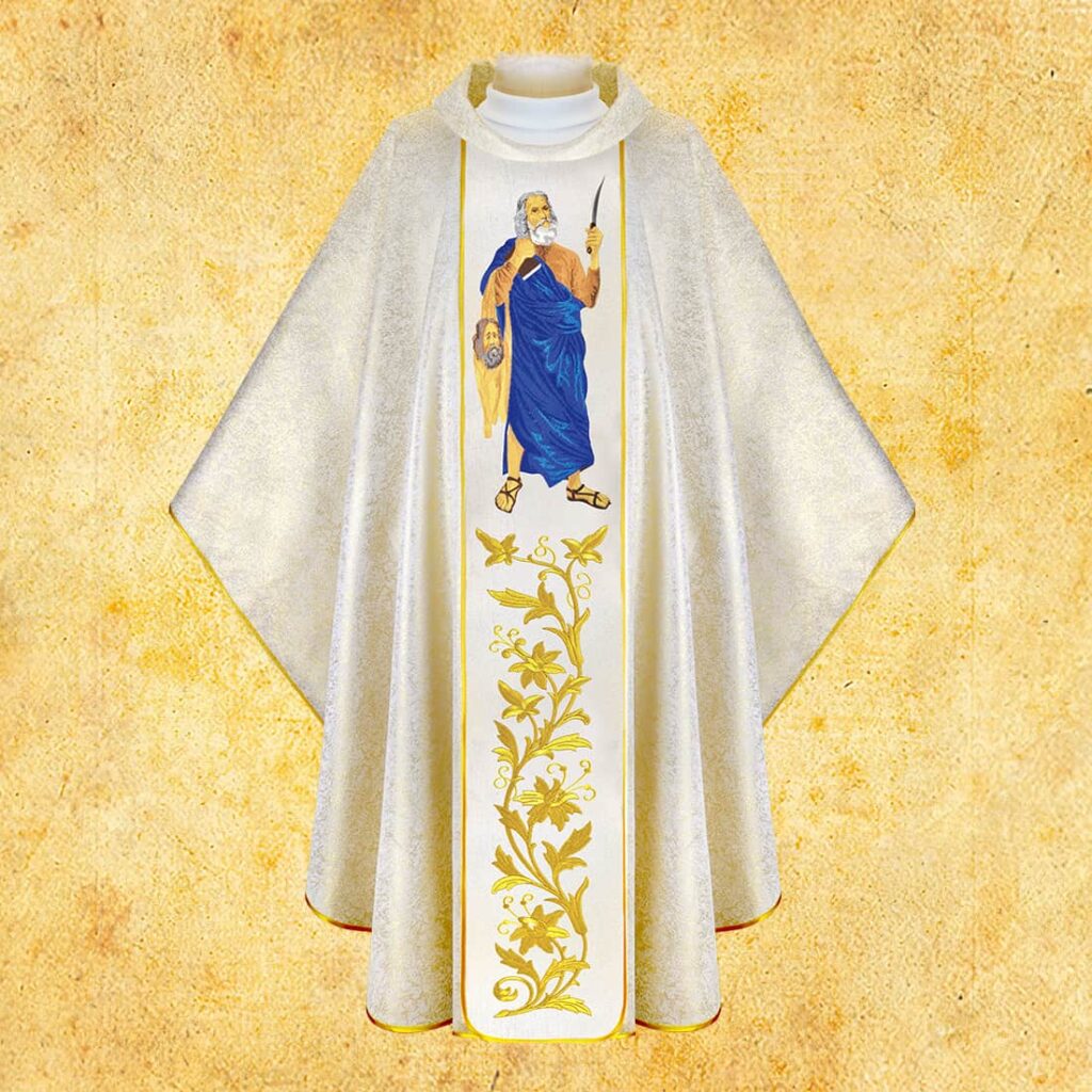Ornat haftowany Św. Bartłomiej Ornat haftowany Św. Bartłomiej