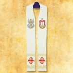 Stuła haftowana dwustronna "Wojskowa"