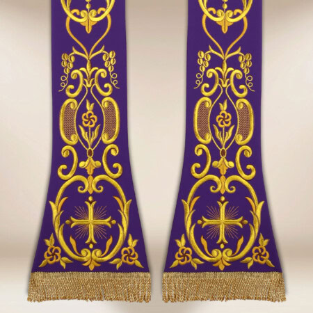 Stuła haftowana “Krzyż”