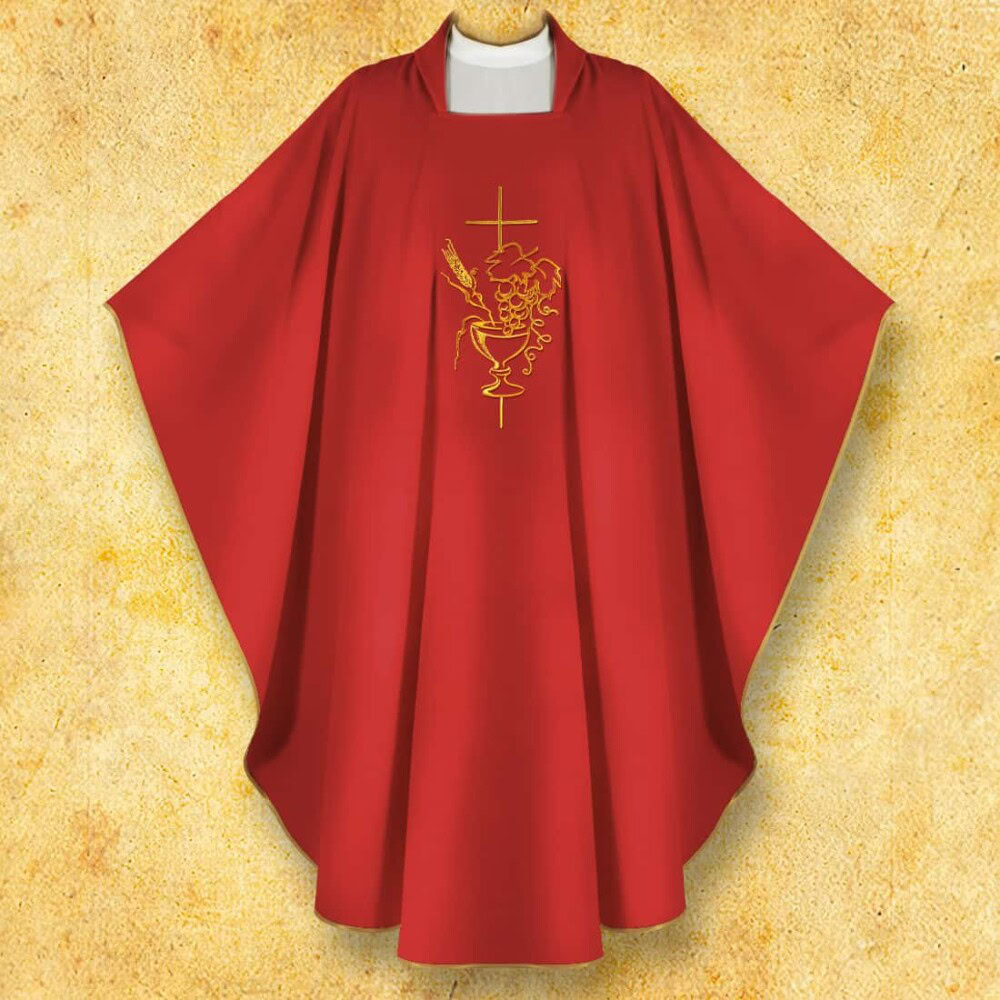 Haftowany ornat Kielich czerwony