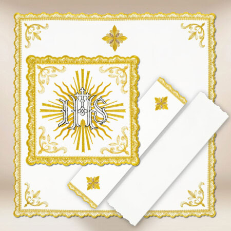 Bielizna kielichowa Gold IHS
