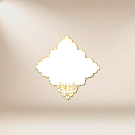 Serwetka haftowana "Cristiano" złota 32x32