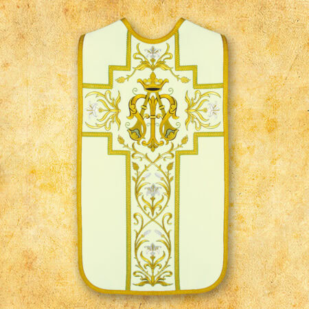 Ornat haftowany rzymski "Maryjny"