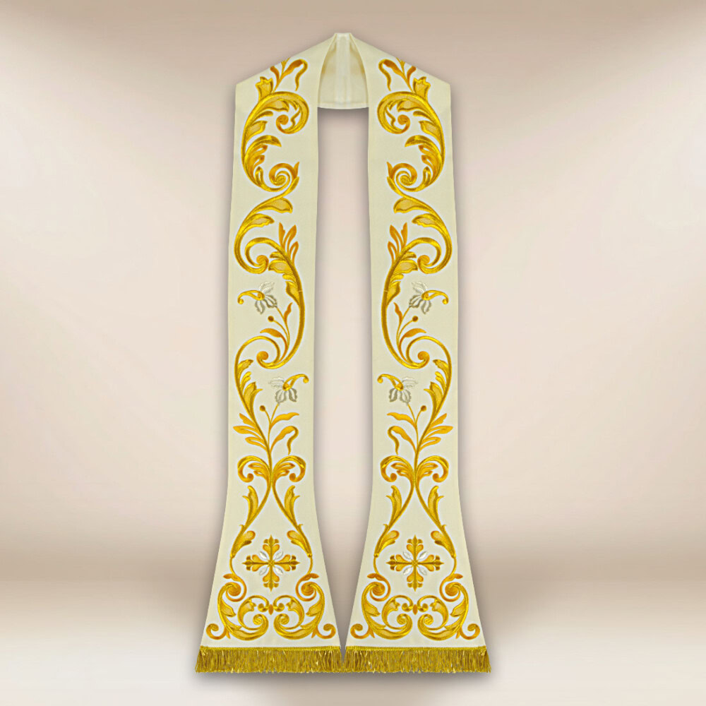 Stuła haftowana rzymska “Ewangelium”