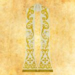 Stuła haftowana rzymska "Ewangelium"