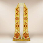 Stuła rzymska haftowana “Ostatnia Wieczerza”