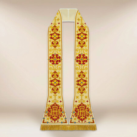 Stuła rzymska haftowana "Ostatnia Wieczerza"