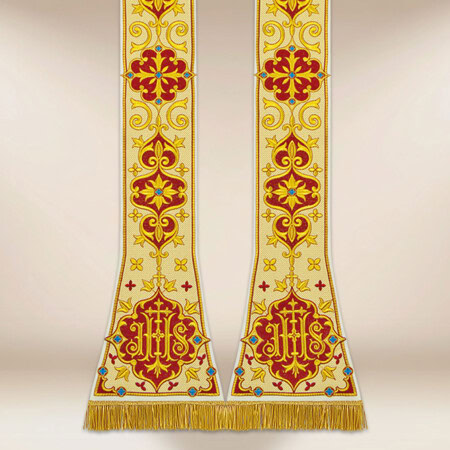 Stuła rzymska haftowana “Ostatnia Wieczerza”