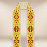 Stuła rzymska haftowana “Ostatnia Wieczerza”