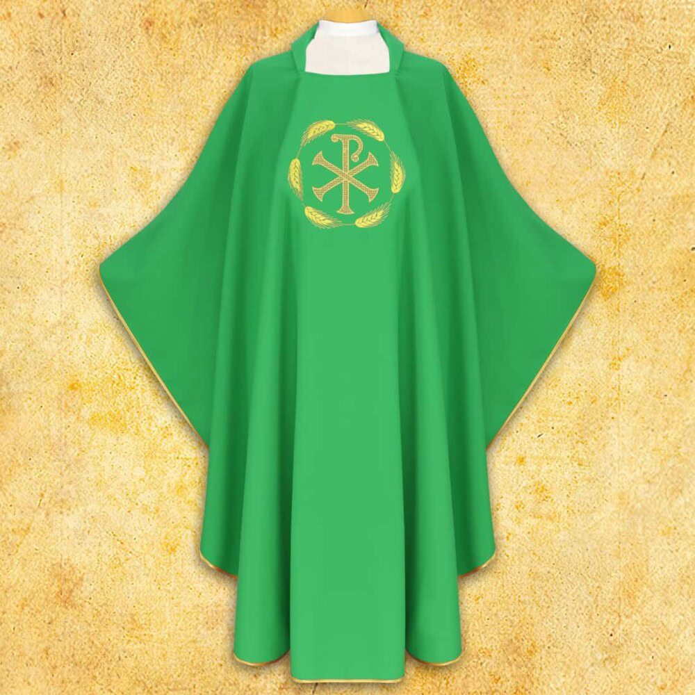 Haftowany ornat PX zielony