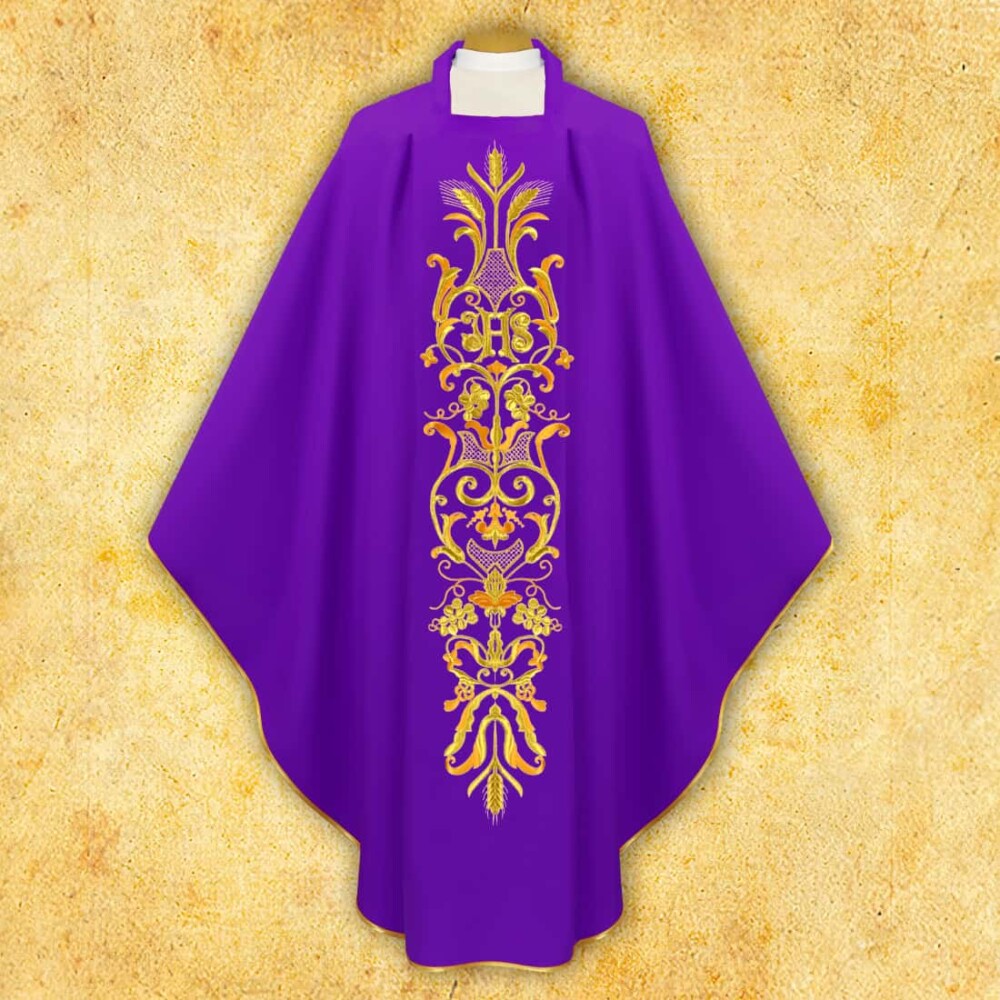 Ornat haftowany Kłosy i Winogrono