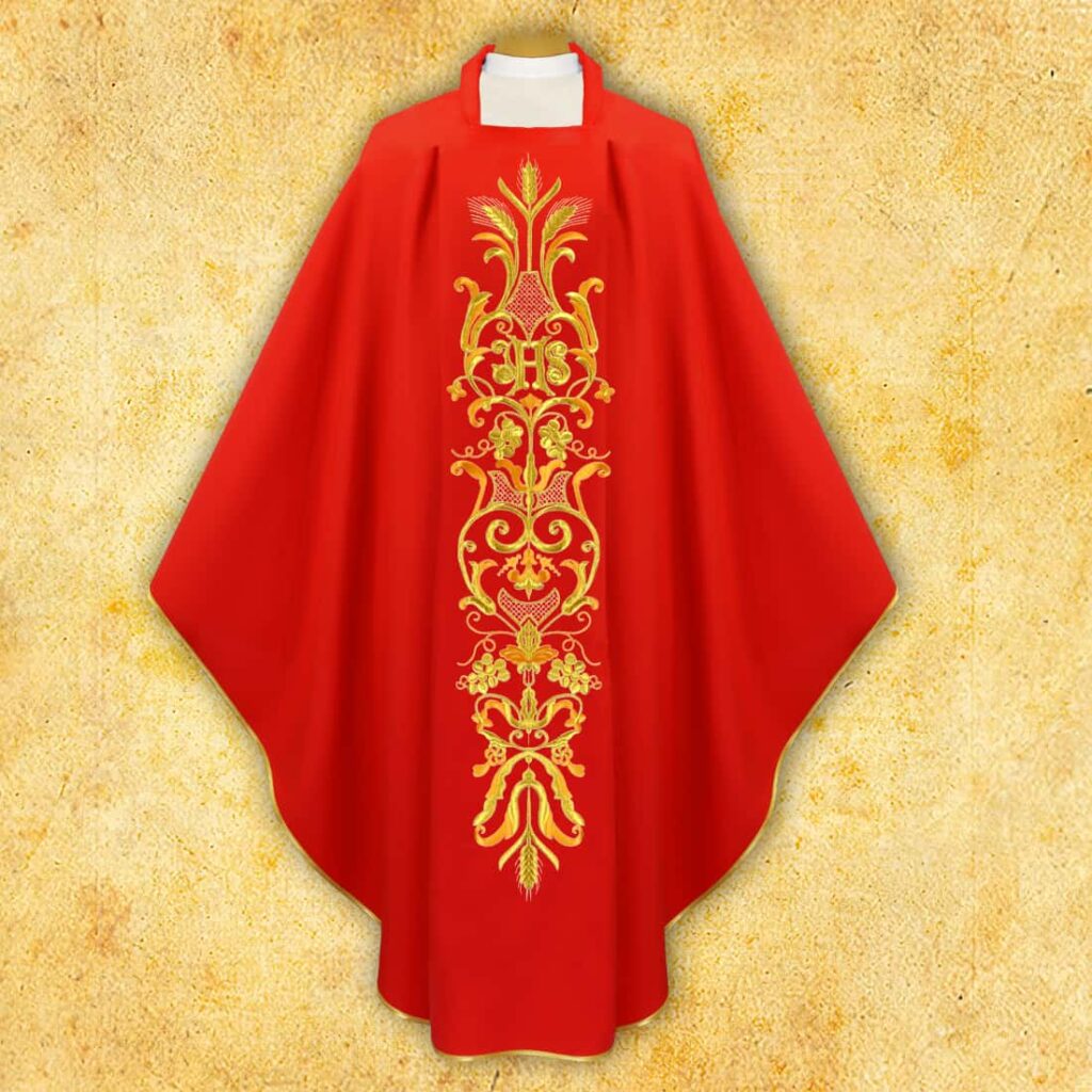 Ornat haftowany Kłosy i Winogrono