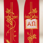 Stuła haftowana “Alfa Omega”