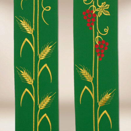 Stuła haftowana “Alfa Omega”