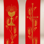 Stuła haftowana “Kielich z kłosami”