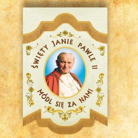 Mini Chorągiew Dwustronna "Jan Paweł Ii"