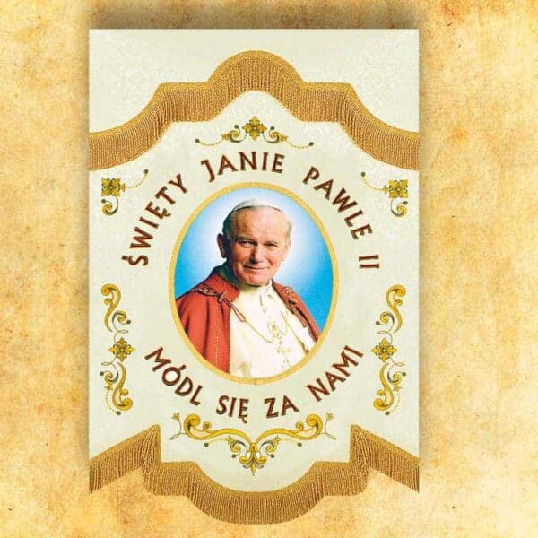 Mini Chorągiew Dwustronna "Jan Paweł Ii"