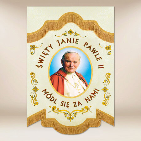 Mini Chorągiew Dwustronna "Jan Paweł  II"