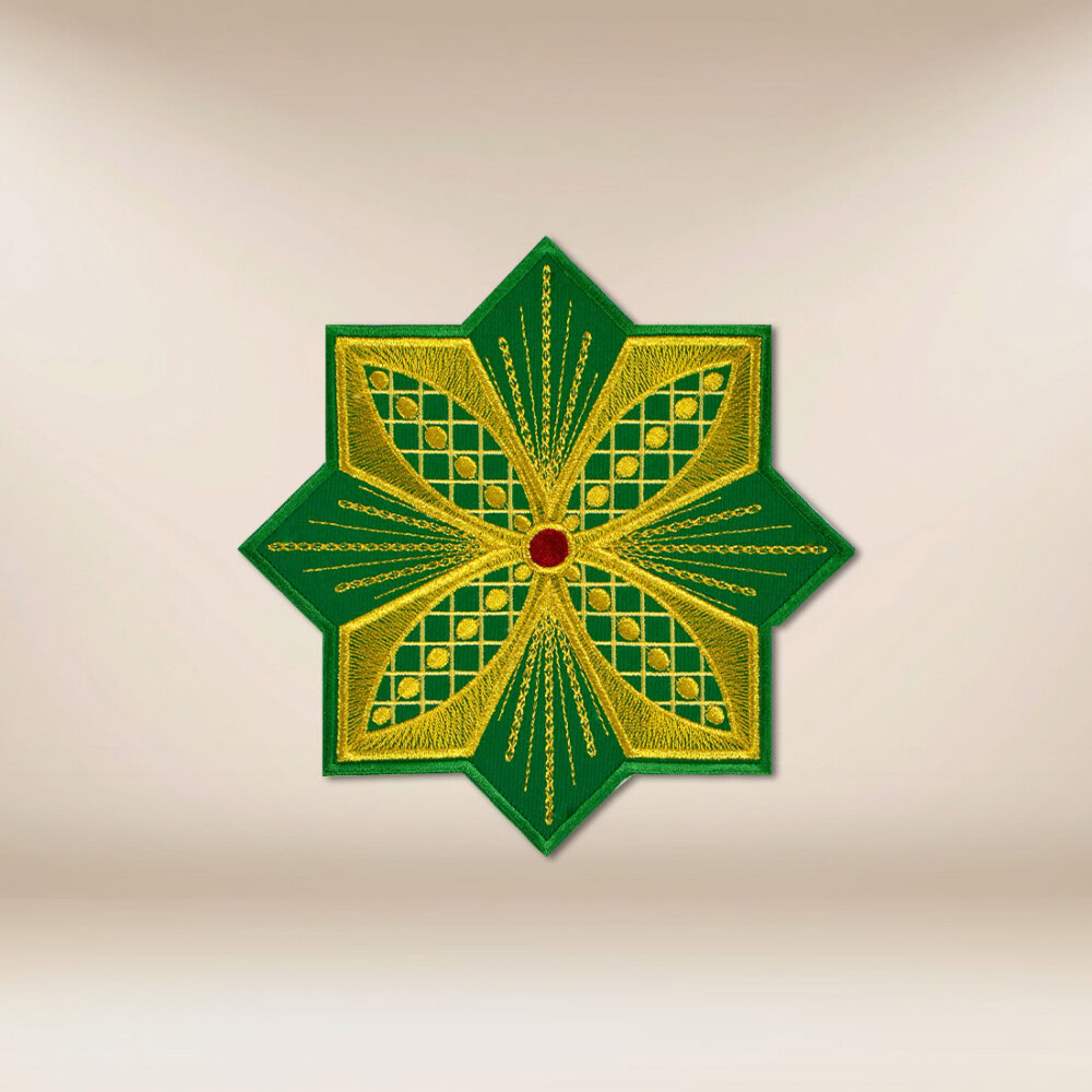 aplikacja haftowana krzyż