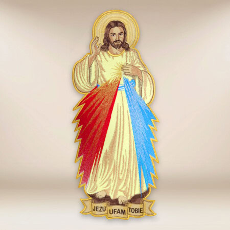 Aplikacja haftowana Jezus Miłosierny