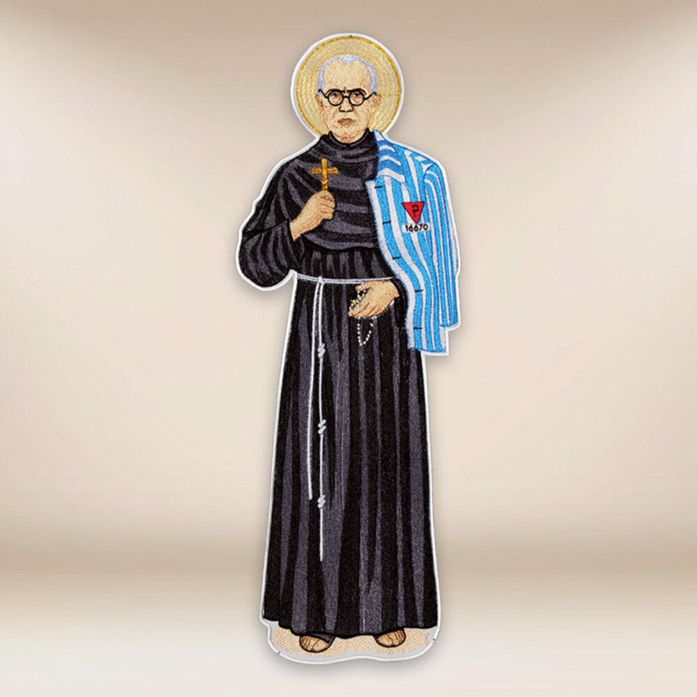 aplikacja haftowana Św. Maksymilian Maria Kolbe