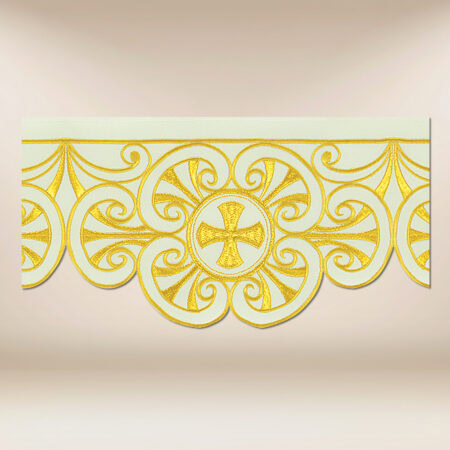 Koronka haftowana ecru