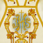 Ornat haftowany rzymski “Feliz Navidad”