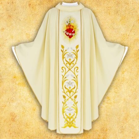 Ornat Z Pasem Haftowanym "Serce
 Maryi"