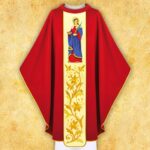 Ornat Z Wizerunkiem Haftowanym "Św. Łucja"
